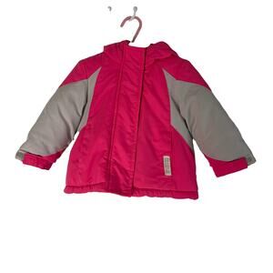 Carters Toddler Baby Girls 12 Mo. Pink Gray Outdoor‎ Snow Winter Coat